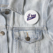 48-jarig ontwerp ronde button 5,7 cm (In situ)