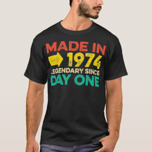 48-jarige Mannen Vrouwen geboren in 1974 T-shirt