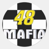 48 maffia-Stickers Ronde Sticker (Voorkant)