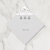 48 Moderne, stijlvolle kerstfeestdag hangen Bedankjes Labels (Achterkant)