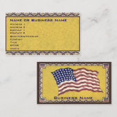  48 sterren Amerikaanse vlag Visitekaartje (Voorkant / Achterkant)