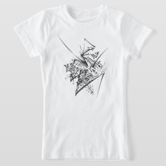 48 Zwarte Witte Abstracte Tribale Tattoo Kunst T-shirt