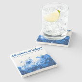 48colors of indigo stenen onderzetter (Zijkant)