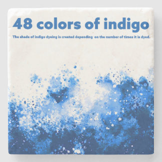 48colors of indigo stenen onderzetter
