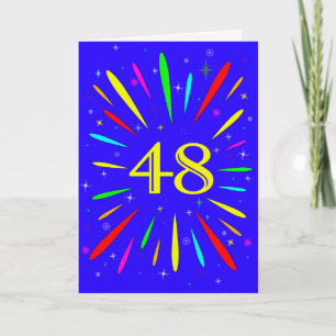 48e 'Birthday Explosion'-Kaart Kaart