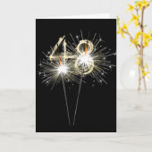 48e 'Birthday'-spaarboekjes op zwart Kaart (Gele Bloem)