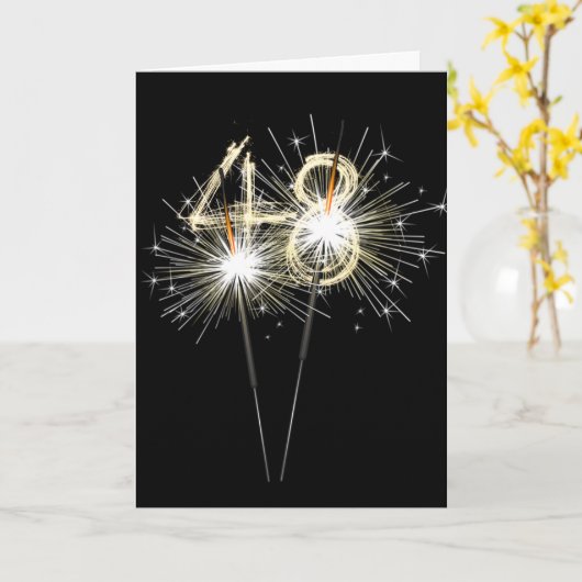 48e 'Birthday'-spaarboekjes op zwart Kaart (Gele Bloem)