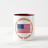 48e brigade-Mok Tweekleurige Koffiemok (Center)