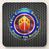 48e chemische brigade "bewezen in strijd" bier onderzetter (Voorkant)