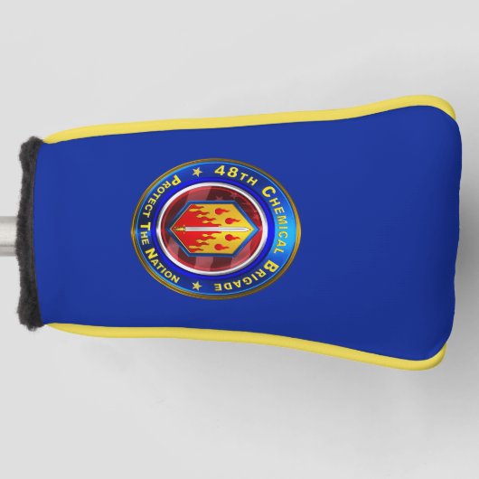 48e chemische brigade "bewezen in strijd" golfheadcover (Voorkant)