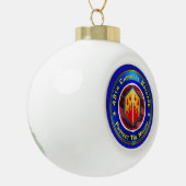 48e chemische brigade keramische bal ornament (Links)