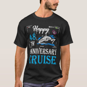 48e Jubileum voor bruiloft Happy 48e Jubileum C T-shirt