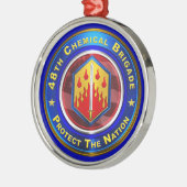 48e Kerstmis met de chemische brigade Metalen Ornament (Links)