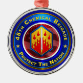 48e Kerstmis met de chemische brigade Metalen Ornament (Voorkant)