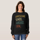 48e verjaardag 48 jaar oud Geweldige sinds augustu Trui (Voorkant volledig)