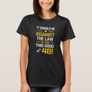 48e verjaardag 48 jaar oude Mannen op de geboorte  T-shirt