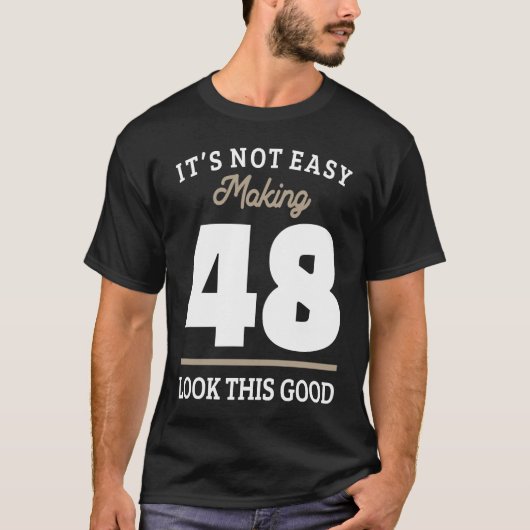 48e verjaardag 48 jaar t-shirt (Voorkant)