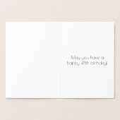 48e verjaardag - Art Deco geïnspireerde look "48"  Folie Kaarten (Binnen)