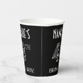 48e verjaardag: Art Deco Style + aangepaste naam Papieren Bekers (Rechts)