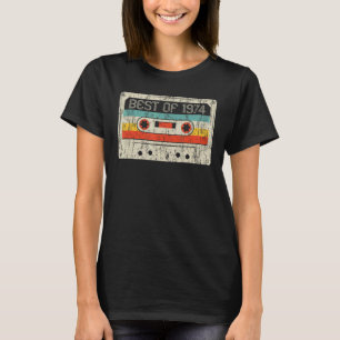 48e verjaardag Best van 1974 Cassettebandje 48 jaa T-shirt