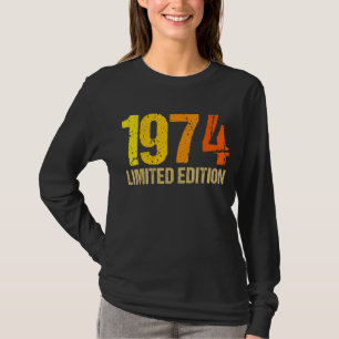 48e verjaardag Dames Mannen 48 jaar 1974 T-shirt