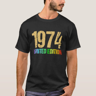 48e verjaardag Dames Mannen 48 jaar 1974 T-shirt