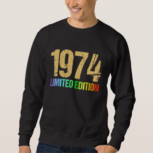 48e verjaardag Dames Mannen 48 jaar 1974 Trui (Voorkant)