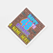 48e verjaardag ~ Fun, geïnspireerd door Urban Graf Servet (Hoek)