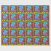 48e verjaardag: Fun, Urban Graffiti geïnspireerd K Cadeaupapier (Vlak)