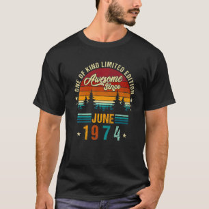 48e verjaardag Geweldige sinds juni 1974 epic T-shirt