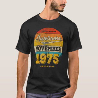 48e verjaardag in NOVEMBER 2023 Geweldige sinds 19 T-shirt