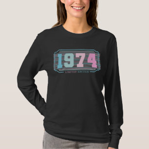 48e verjaardag Mannen dames 48 jaar 1974 12 T-shirt