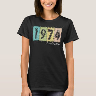 48e verjaardag Mannen dames 48 jaar 1974 4 T-shirt