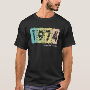 48e verjaardag Mannen dames 48 jaar 1974 4 T-shirt