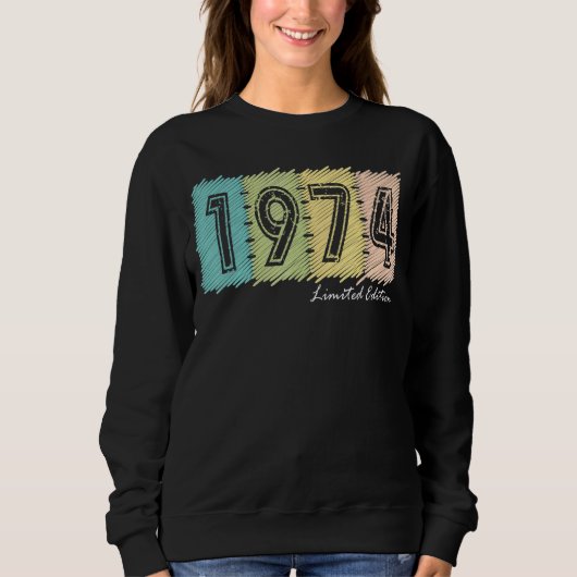 48e verjaardag Mannen dames 48 jaar 1974 4 Trui (Voorkant)