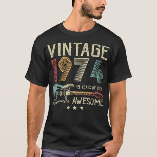 48e verjaardag Mannen Geweldige 1974 Gui T-shirt