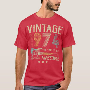 48e verjaardag Mannen  Geweldige 1974 Gui T-shirt