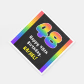 48e verjaardag: Regenboogspectrum # 48, Aangepaste Servet (Hoek)