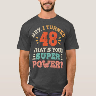 48e verjaardag t-shirt