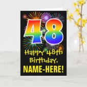 48e verjaardag: vuurwerk van de vuurtoren + regenb kaart (Gele Bloem)