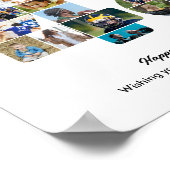 48e verpartij Cijfer 48 Fotocollage Poster (Hoek)