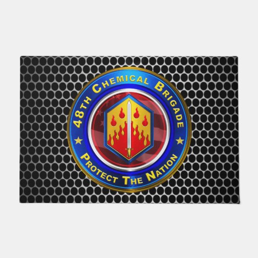 48ste Chemische Brigade “Bewezen In De strijd” Deurmat (Voorkant)