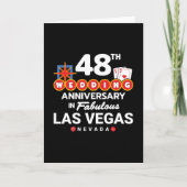 48ste huwelijksverjaardag koppel Las Vegas reis Kaart (Voorkant)