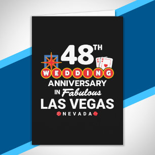 48ste huwelijksverjaardag Koppels Las Vegas Reis Kaart
