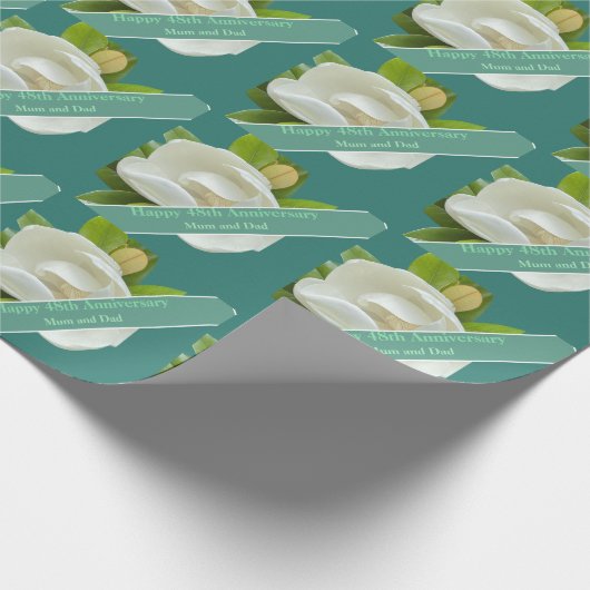 48ste Jubileum voor bruiloft Cadeaupapier (Hoek)