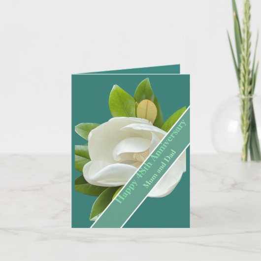 48ste Jubileum voor bruiloft Kaart (Voorkant)