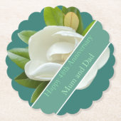 48ste Jubileum voor bruiloft Kartonnen Onderzetters (Voorkant)