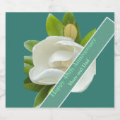 48ste Jubileum voor bruiloft Sparkling Wijnetiket (Enkel label)