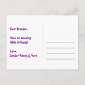 48ste verjaardag: Fun Stars Pattern, Rainbow 48, N Briefkaart (Achterkant)