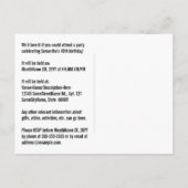 48ste verjaardag - Leuk vuurwerk, Regenboog look " Briefkaart (Achterkant)